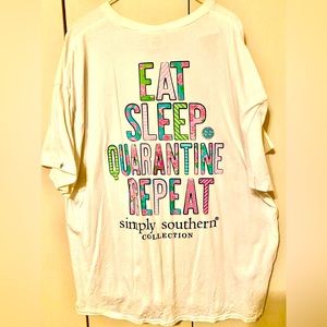 Simply Southern Plus size t-shirt. Quarantine edition.